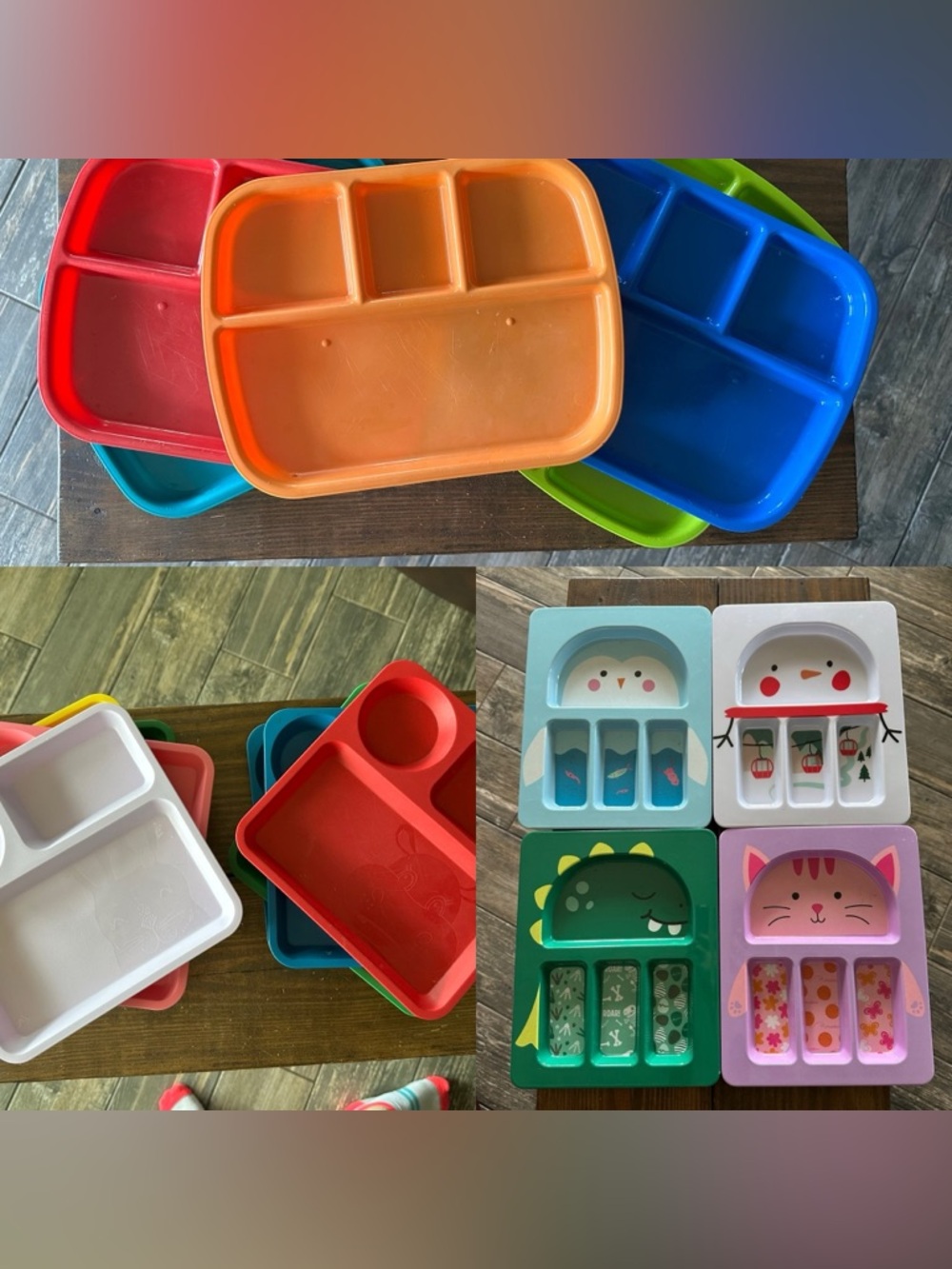 17 / Kids plates: Target pillow fort and bullseye playground